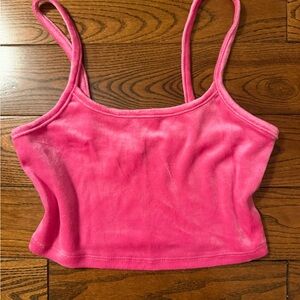 Pink soft Velvet Camisole